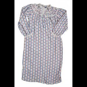 Vintage Lanz of Salzburg Floral Print Flannel Gown Size S